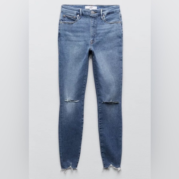 Good American x Zara ZW High Rise Skinny Jeans - Picture 1 of 4